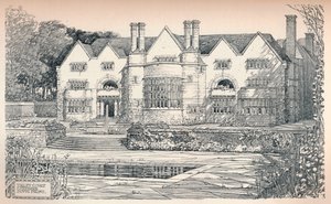 "Tirley Court, Cheshire: South Front", 1906 alkotó: Charles Edward Mallows