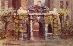 Old Water Gate a londoni Victoria Embankment Gardensből alkotó: Charles Edwin Flower