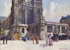 Westminster apátság, ahol VII. Edward király és Alexandra királynő leszállt alkotó: Charles Edwin Flower