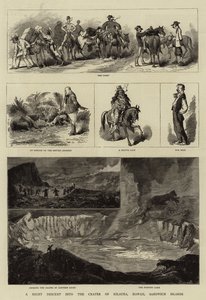 Éjszakai ereszkedés a Kilauea kráterébe, Hawaii, Sandwich-szigetek