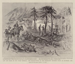 Törvény és rend a Yukon körzetben, az Északnyugati Lovasrendőrség székhelye Klondyke City-ben alkotó: Charles Edwin Fripp