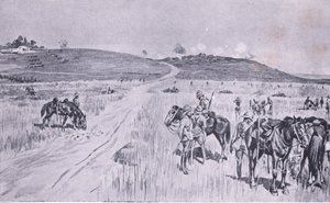 Vryheid domborműve a Pretoria után: A gerillaháborúból, amelyet a Harmsworth Bros Limited adott ki, 1901 alkotó: Charles Edwin Fripp