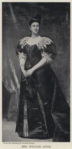 William Astor asszony (litho) alkotó: Charles Emile Auguste Carolus Duran