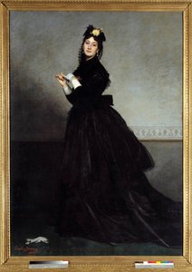 Emile Auguste Carolus Duran (1837-1917) A hölgy a kesztyűben festménye 1869 V. 2,28 x 1,64 m Párizs, Musee d