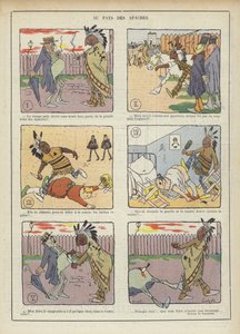 Az apacsok földjén. Illusztráció Le Rire alkotó: Charles Emile Egli