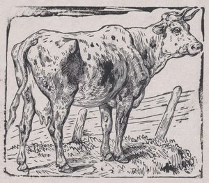 Egy tehén, kb. 1853. alkotó: Charles Emile Jacque