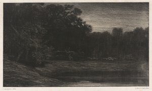 Szarvasvadászat alkotó: Charles Emile Jacque