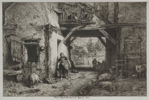 Farm belső alkotó: Charles Emile Jacque