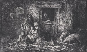 Gate to the Farm, kb. 1850. alkotó: Charles Emile Jacque