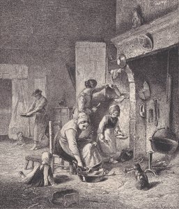 Gruel, a Le Magasin Pittoresque-ből, kb. 1852. alkotó: Charles Emile Jacque