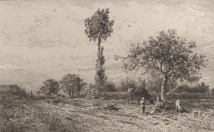Táj, 1864. alkotó: Charles Emile Jacque
