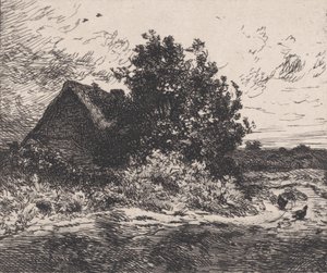 A Bush Kercassier, kb. 1875-80. alkotó: Charles Emile Jacque