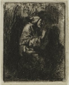 Szerzetes az imádságnál alkotó: Charles Emile Jacque