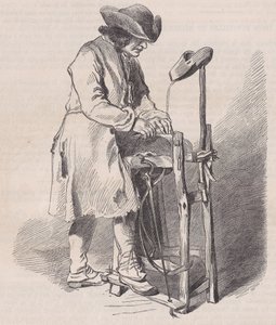 Louvre Múzeum, rajzgyűjtemény, Le Remouleur, Watteau, Magasin Pitto..., kb. 1852. alkotó: Charles Emile Jacque