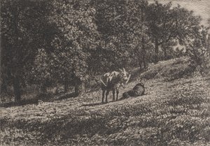 Gyümölcsöskert, 1865. alkotó: Charles Emile Jacque