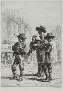Pifferaris alkotó: Charles Emile Jacque
