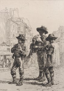 Pifferaris, 1864. alkotó: Charles Emile Jacque