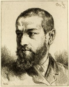 Portré J.J. Guiffrey alkotó: Charles Emile Jacque