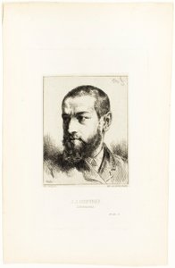 Portré J.J. Guiffrey alkotó: Charles Emile Jacque