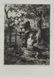 Nyári nap alkotó: Charles Emile Jacque