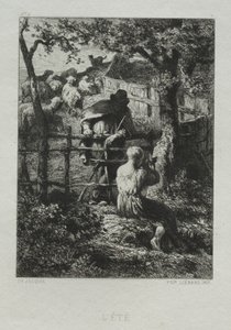 Nyári nap. alkotó: Charles Emile Jacque