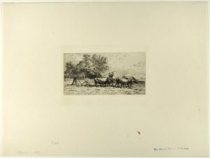 Ökörcsapat alkotó: Charles Emile Jacque