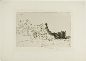A nagy nádfedeles kunyhó, Kercassier alkotó: Charles Emile Jacque