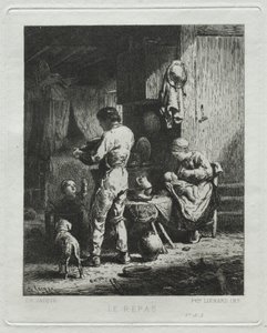 Az Üdvözlet alkotó: Charles Emile Jacque