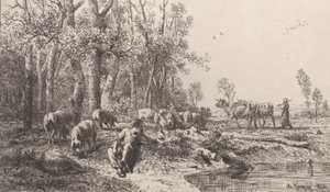 Tél, 1864. alkotó: Charles Emile Jacque