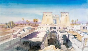 Karnak, Egyiptom, 1863