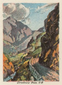 Dél-Afrika: Tradouw Pass, CP (színes litográfia) alkotó: Charles Ernest Peers