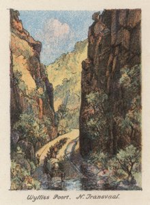 Dél-Afrika: Wyllies Poort, N Transvaal (színes litográfia) alkotó: Charles Ernest Peers