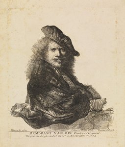 Önarckép egy kőpárkányra támaszkodva alkotó: Charles Errard