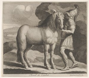 Harci ló. alkotó: Charles Errard le fils