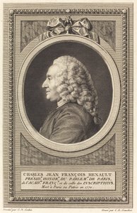 Charles Jean Francois Henault alkotó: Charles Etienne Gaucher after Charles Nicolas Cochin II