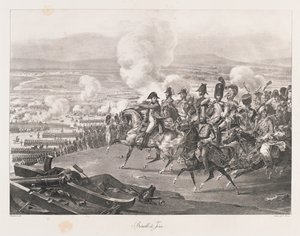 Jénai csata, 19. század eleje (litho) alkotó: Charles Etienne Pierre Motte