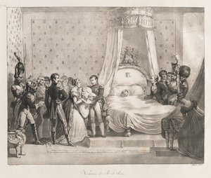 Róma királyának születése, 19. század eleje (litho) alkotó: Charles Etienne Pierre Motte