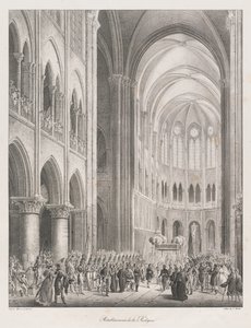 Az egyház újjáalapítása, 19. eleje század (litho) alkotó: Charles Etienne Pierre Motte