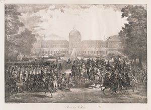 Szemle a Tuileriákról, 19. század eleje (litho) alkotó: Charles Etienne Pierre Motte