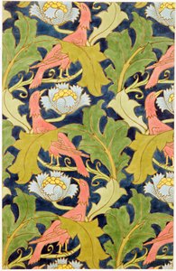 Design for printed linen, printed by G.O. and J.Baker, c.1893 alkotó: Charles Francis Annesley Voysey