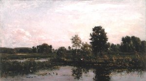 Egy kanyar az Oise folyóban alkotó: Charles Francois Daubigny
