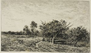 Almafák Auversben alkotó: Charles Francois Daubigny