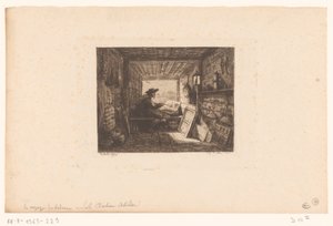 Egy művész műterme Le bateau-atelier Sorozat víz körüli tájakkal és eseményekkel (sorozat címe) Voyage en Bateau alkotó: Charles Francois Daubigny