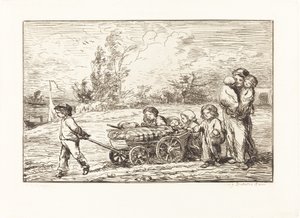 Beszállás a Bottinba alkotó: Charles Francois Daubigny