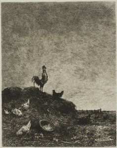 Hajnal (A kakas varjúja) alkotó: Charles Francois Daubigny