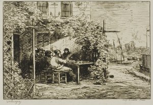 Indulás Reggeli Asnières-ben alkotó: Charles Francois Daubigny