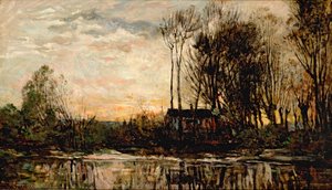 Este Bas Meudonban, 1874 alkotó: Charles Francois Daubigny