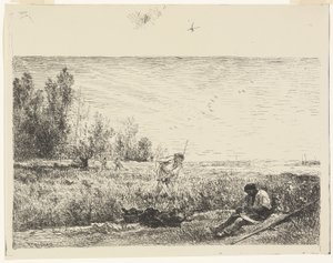 Széna kaszálása alkotó: Charles Francois Daubigny
