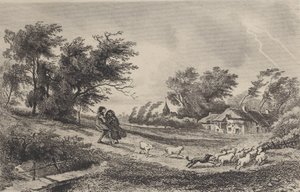 A vihar, 1842. alkotó: Charles Francois Daubigny