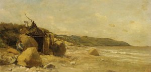 Daubigny fürdőkunyhó alkotó: Charles Francois Daubigny